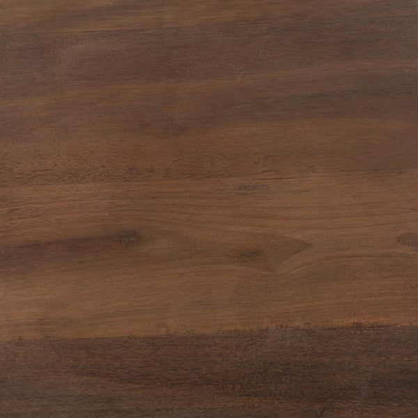 Amira - Large Round Accent Table - Dark Brown