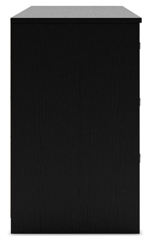 Finch - Six Drawer Dresser - 29'' Height - Black