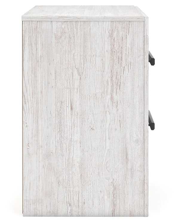 Cayboni - Two Drawer Night Stand - Whitewash