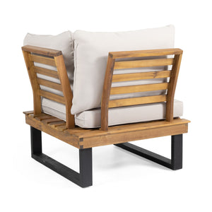 Sebastian - Corner Chair, Coffee Table - Beige