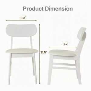 Dining Chairs (Set of 2) - White