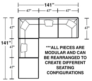 Posh - Modular Sectional And Ottoman