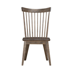 Midland Falls - Spindle Back Side Chair - Rustic Brown