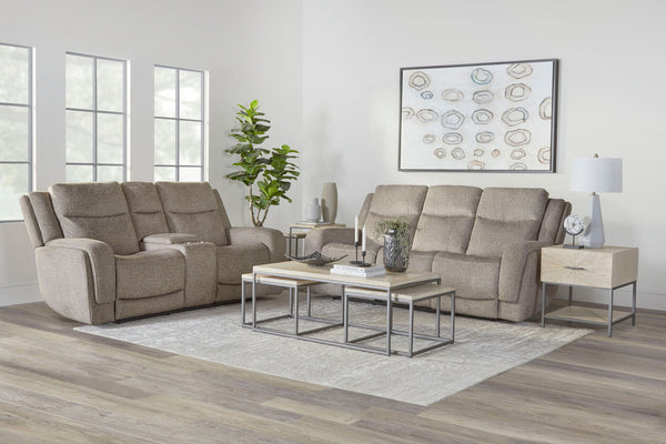 Penfield - Power Zero G Console Loveseat With Heat, Massage & Speaker P3 - Frappe