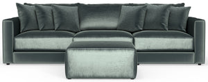 Remington - Modular Sofa And Cocktail Ottoman - Pine