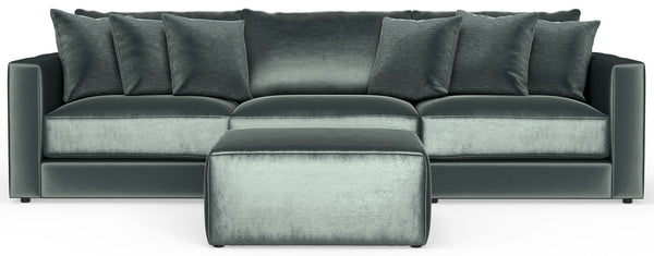 Remington - Modular Sofa And Cocktail Ottoman - Pine