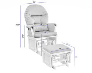 Mason - Comfortable Glider And Ottoman