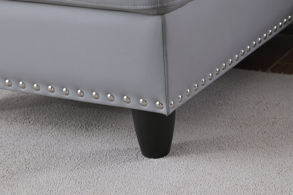 Irine - Sectional Sofa With Ottoman - Gray