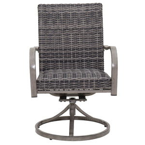 Outdoor Swivel Dining Chair (Set of 2) - Gray