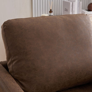 Modern Upholstered Square Swivel Accent Chair With 360 Degree Rotation