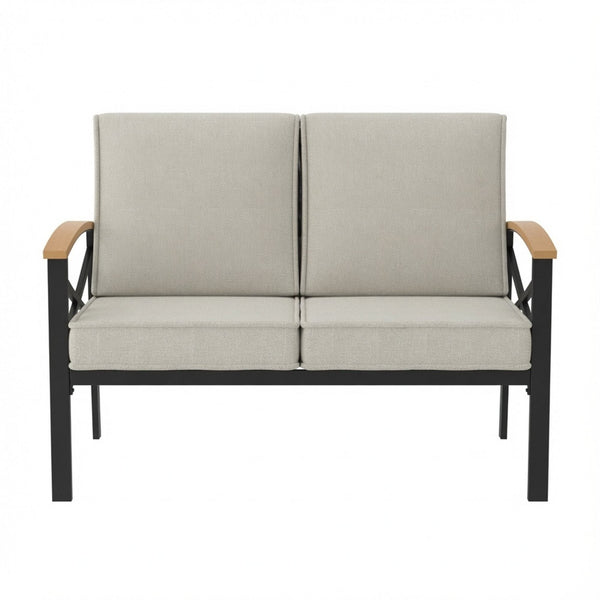 Outdoor Loveseat With Washable Cushions