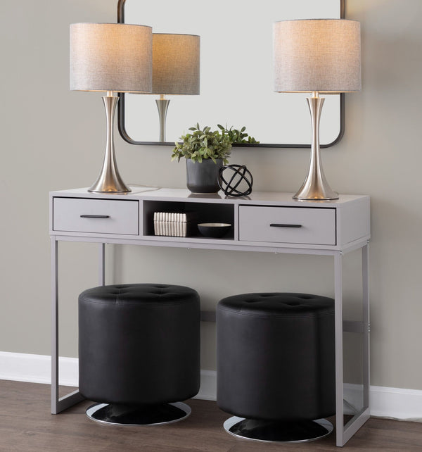 Lenuxe - Contemporary Semi Gloss Table Lamp (Set of 2)