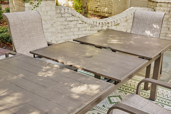 Beach Front - RECT Dining Room EXT Table - Beige