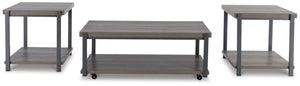 Wilmaden - Occasional Table Set (Set of 3) - Gray / Black
