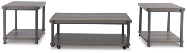 Wilmaden - Occasional Table Set (Set of 3) - Gray / Black