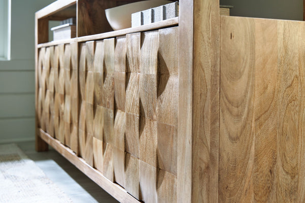 Hudwick - Accent Cabinet - Natural Brown