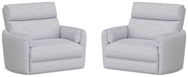 Radius Xl - Extra Wide Power Glider Recliner (Set of 2)
