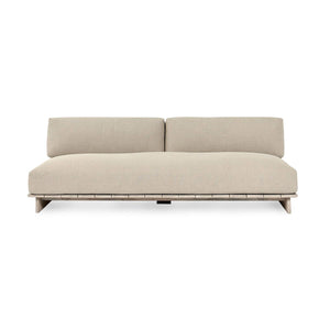 Livia - Teak Outdoor Sofa - Taupe