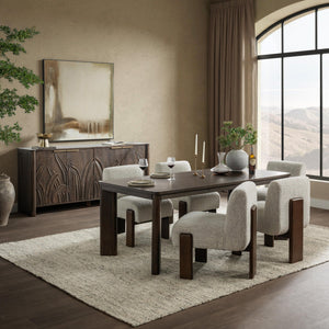Ledro - Dining Table - Dark Brown