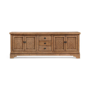 Amita - 3 Drawer 4 Door Cabinet - Brown