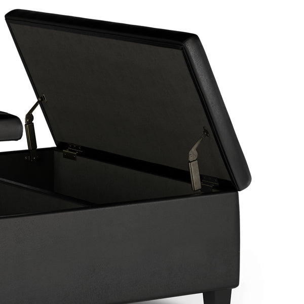 Ellis - Coffee Table Storage Ottoman Contemporary Design