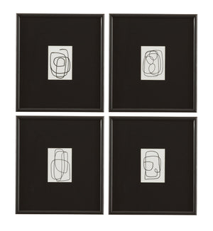 Form Study XI Framed Print - Black