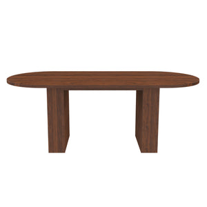 Modern Farmhouse Oval Dining Table With Slim Base
