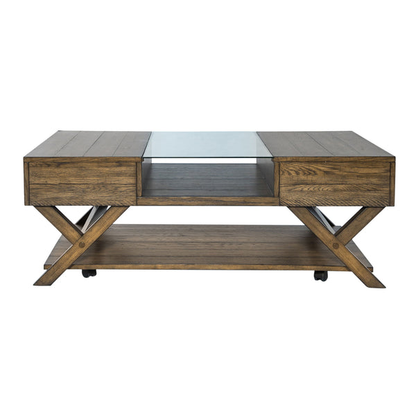 Lennox - Display Cocktail Table - Weathered Chestnut