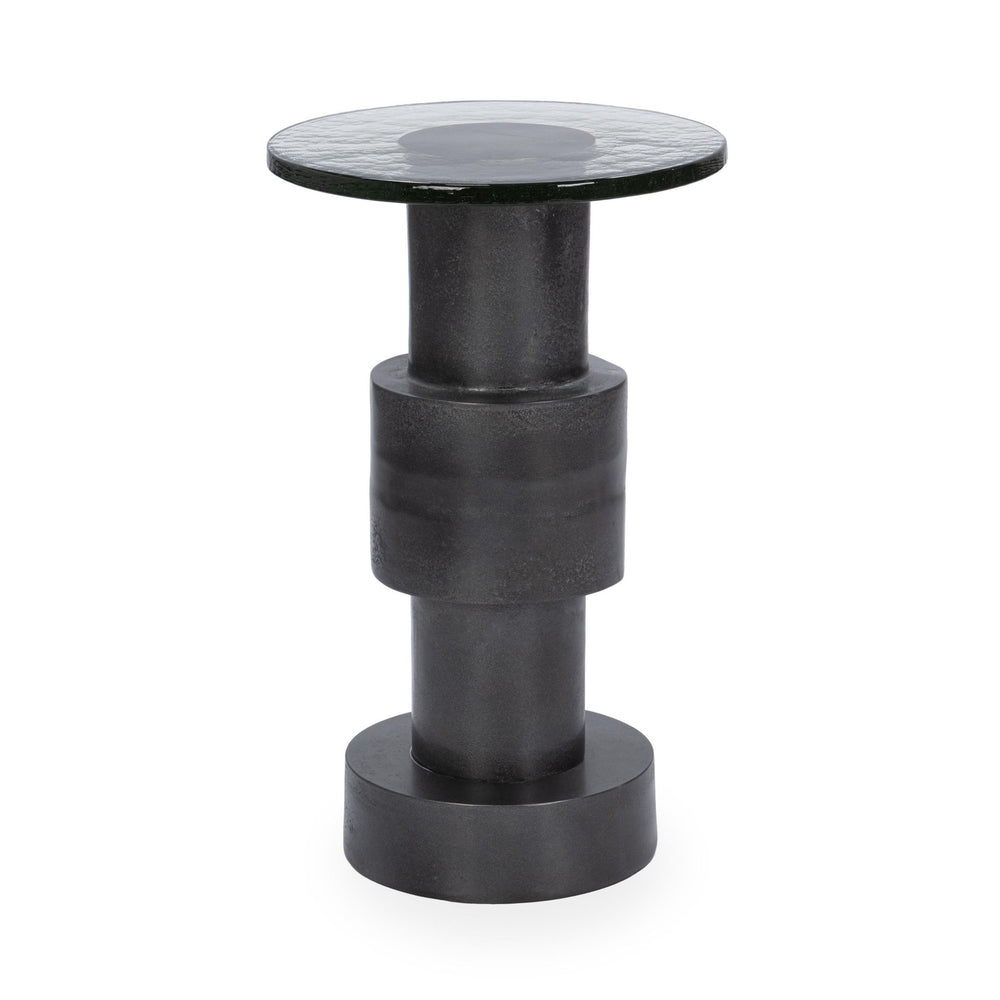 Callen - Round Accent Table - Antique Nickel
