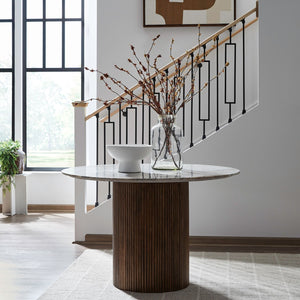 Kaleidoscope - Pedestal Table - Aged Whiskey