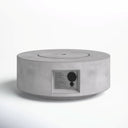 Reinforced - Propane Gas Outdoor Fire Pit Table With Lid