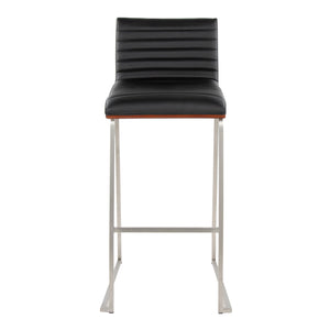 Mason Mara - Contemporary Fixed Height Barstool (Set of 2)
