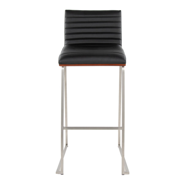 Mason Mara - Contemporary Fixed Height Barstool (Set of 2)