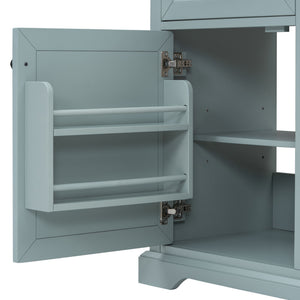 Bathroom Vanity With Sink, 2 Tip Out Drawers, Soft Close Hinges - Gray