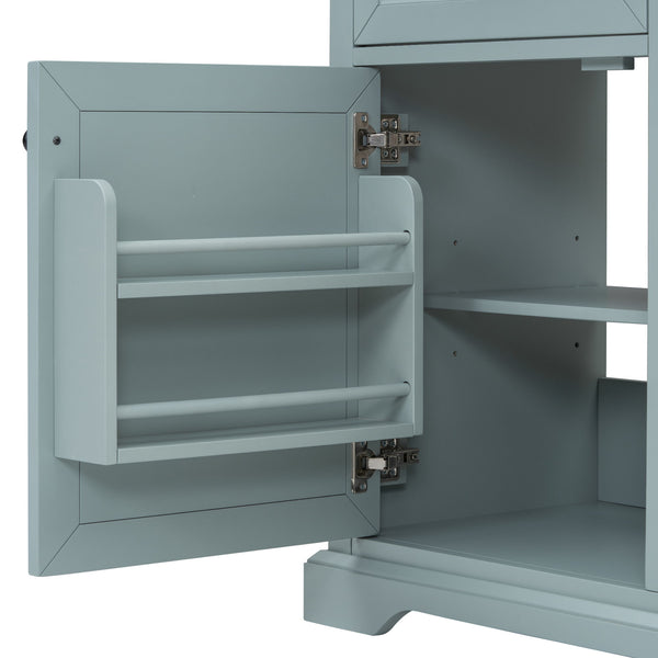 Bathroom Vanity With Sink, 2 Tip Out Drawers, Soft Close Hinges - Gray