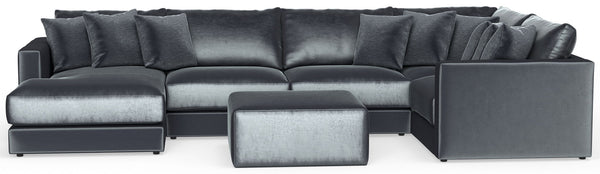 Remington - Modular Sofa And Cocktail Ottoman - Slate