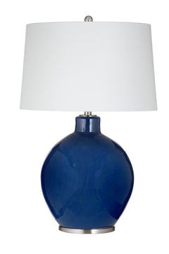 Navy Sphere Table Lamp - Navy