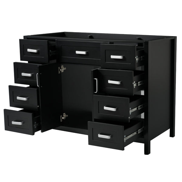 Bathroom Vanity Cabinet Only With 2 Soft Close Doors And 8 Drawers