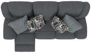 Trifecta - Sofa With 3 Recliners and Drop Down Table