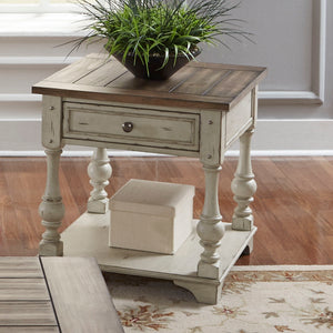 Morgan Creek - 3 Piece Living Room Set - Antique White / Wirebrushed Tobacco Accents