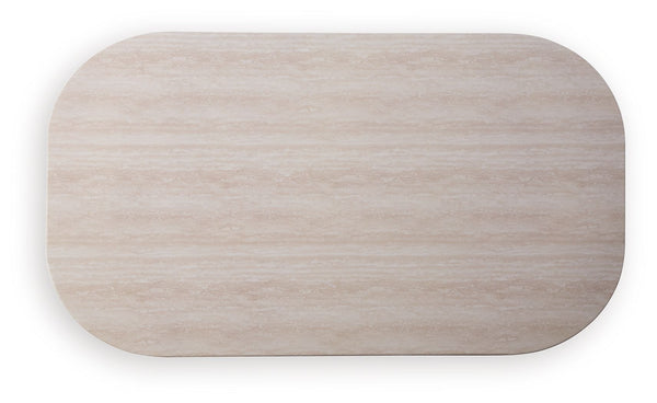 Dolan Creek - Rectangular Cocktail Table - Beige / Brown