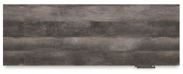 Shawburn - Home Office Desk - White / Dark Charcoal Gray