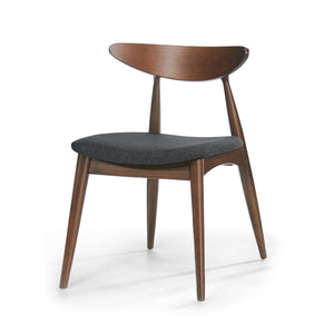 Retro Dining Chairs With Ergonomic Back (Set of 2)