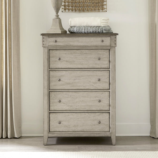 Ivy Hollow - 5 Drawer Chest - Weathered Linen / Dusty Taupe