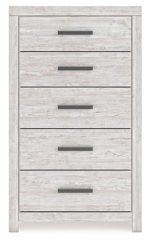 Cayboni - Five Drawer Chest - Whitewash