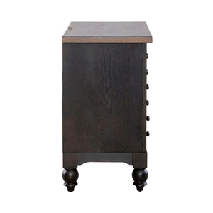 Americana Farmhouse - Bedside Chest With Charging Station