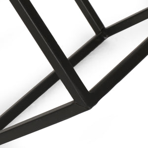 Modern Industrial Tabletop Wine Rack With 7 Bottle Holders - Black