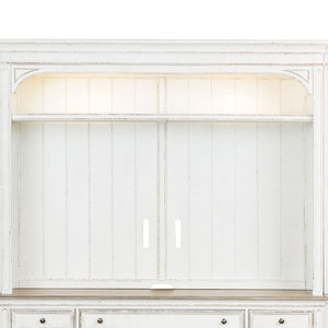 Magnolia Manor - Entertainment Hutch - Antique White