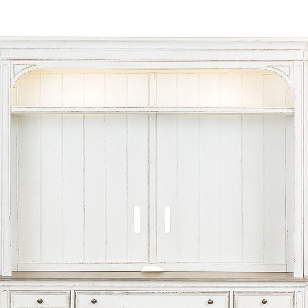Magnolia Manor - Entertainment Hutch - Antique White