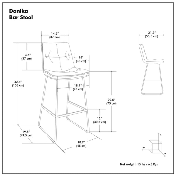 Danika - Bar Stool (Set of 2)
